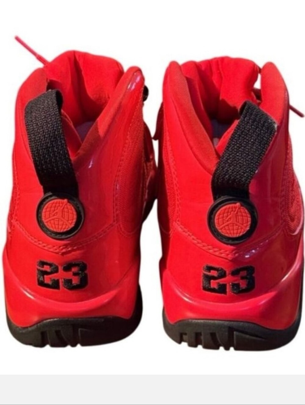 Boy's Air Jordan 9 Retro Chile Red Sneakers - Picture 6 of 8
